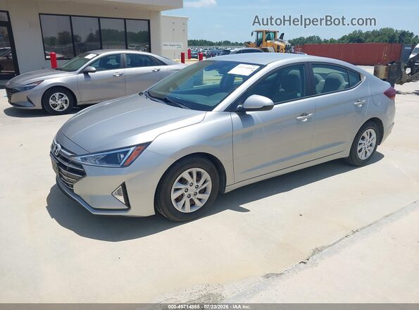 5NPD74LF8LH601281 2020 HYUNDAI ELANTRA Silver Առջևի ձախ երեք քառորդ տեսարան