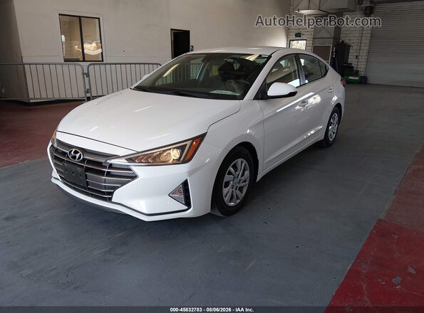 5NPD74LF8LH601474 2020 HYUNDAI ELANTRA White Առջևի ձախ երեք քառորդ տեսարան
