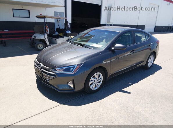 5NPD74LF8LH603130 2020 HYUNDAI ELANTRA Gray წინა მარცხენა ხედი სამი მეოთხედიდან