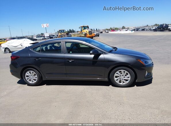 5NPD74LF8LH603130 2020 HYUNDAI ELANTRA Gray უკანა სალონის ხედი
