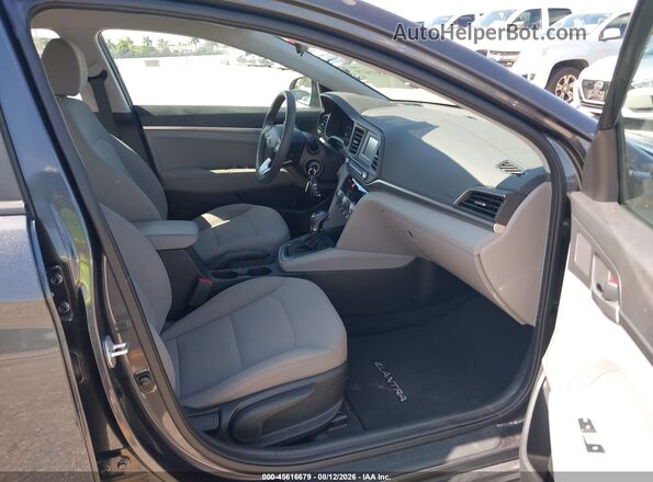 5NPD74LF8LH605377 2020 HYUNDAI ELANTRA Gray Front interior view