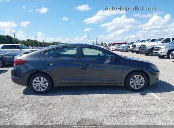 5NPD74LF8LH605377 2020 HYUNDAI ELANTRA Gray Rear interior view