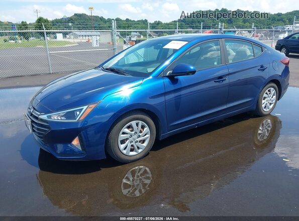5NPD74LF8LH610465 2020 HYUNDAI ELANTRA Blue Vista tres cuartos delantera izquierda