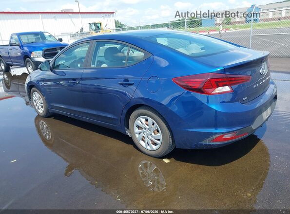5NPD74LF8LH610465 2020 HYUNDAI ELANTRA Blue Trasero izquierdo