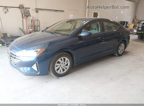 5NPD74LF8LH611289 2020 HYUNDAI ELANTRA Blue წინა მარცხენა ხედი სამი მეოთხედიდან
