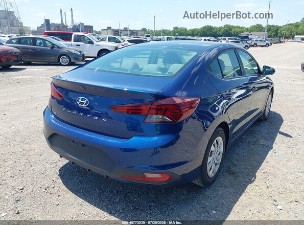 5NPD74LF8LH618193 2020 HYUNDAI ELANTRA Blue Задня права чверть