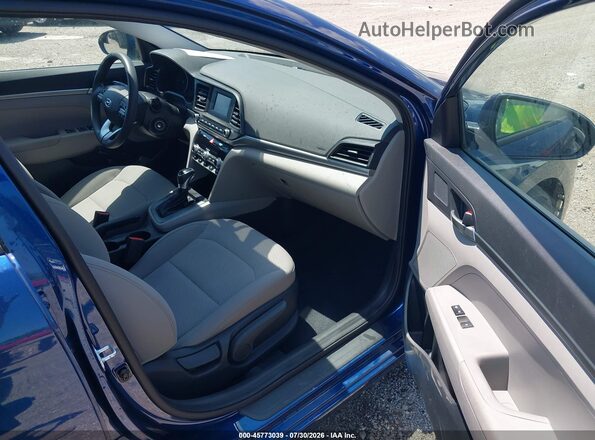 5NPD74LF8LH618193 2020 HYUNDAI ELANTRA Blue Вид салону спереду