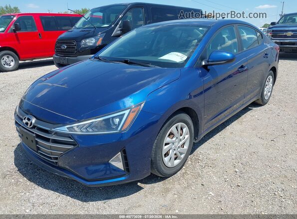 5NPD74LF8LH618193 2020 HYUNDAI ELANTRA Blue Передня ліва чверть