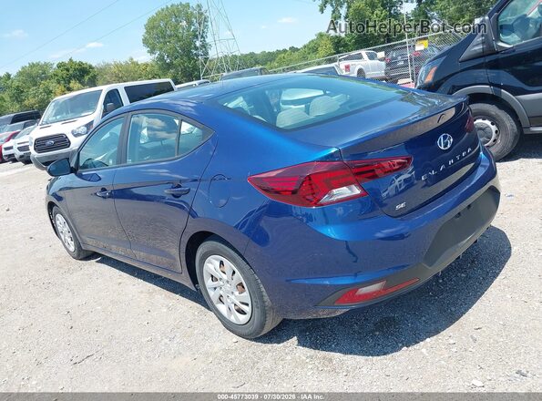 5NPD74LF8LH618193 2020 HYUNDAI ELANTRA Blue Задня ліва чверть