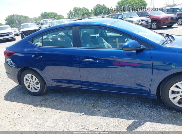 5NPD74LF8LH618193 2020 HYUNDAI ELANTRA Blue Вид задньої частини салону