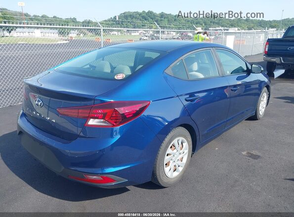 5NPD74LF8LH618212 2020 HYUNDAI ELANTRA Blue Trasero derecho