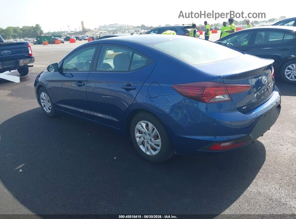 5NPD74LF8LH618212 2020 HYUNDAI ELANTRA Blue Trasero izquierdo