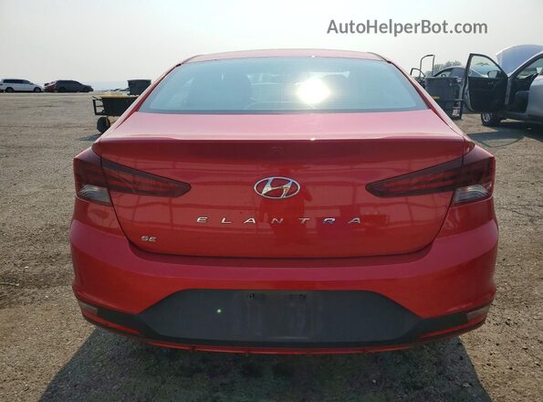 5NPD74LF8LH620543 2020 HYUNDAI ELANTRA Red Հետևի տեսք