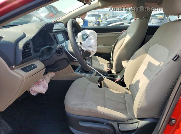 5NPD74LF8LH620543 2020 HYUNDAI ELANTRA Red Սալոնի դիմացի տեսք