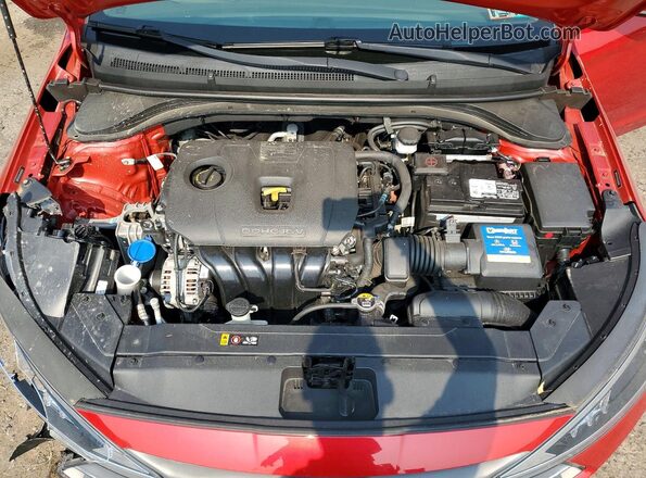 5NPD74LF8LH620543 2020 HYUNDAI ELANTRA Red Սալոնի հետևի տեսք