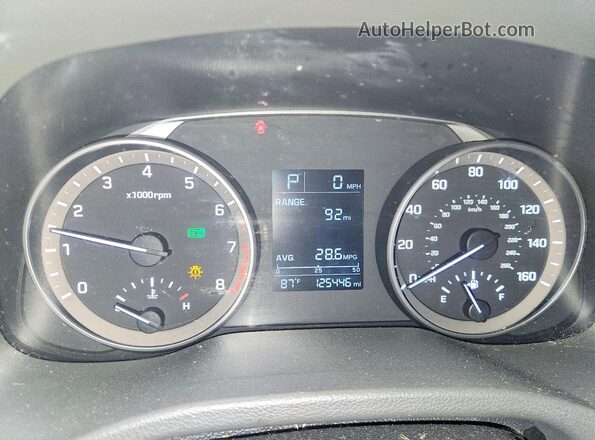 5NPD74LF9HH098917 2017 HYUNDAI ELANTRA White Vista del cuadro de instrumentos