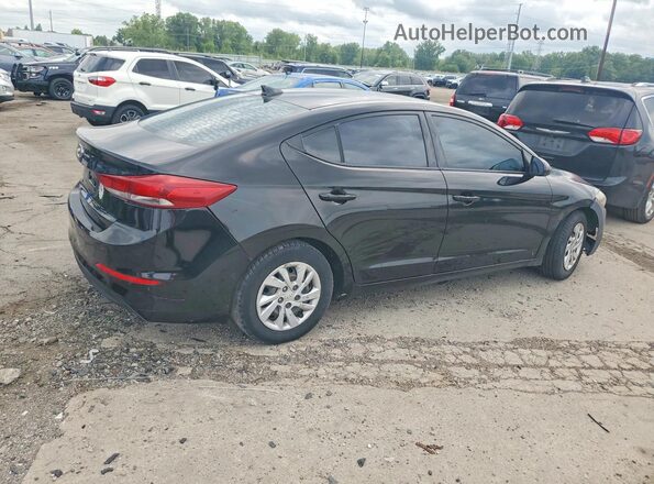 5NPD74LF9HH139742 2017 HYUNDAI ELANTRA Black Tył prawy