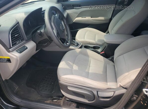5NPD74LF9HH139742 2017 HYUNDAI ELANTRA Black Widok wnętrza z przodu