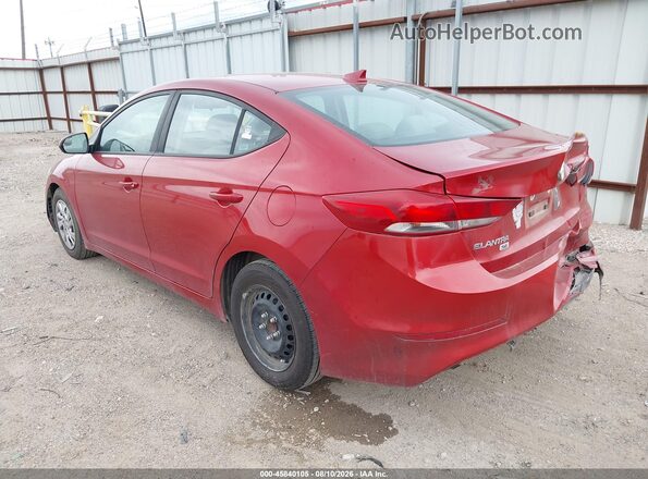 5NPD74LF9HH165189 2017 HYUNDAI ELANTRA Red Tył lewy