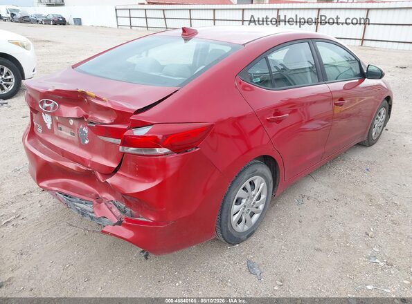 5NPD74LF9HH165189 2017 HYUNDAI ELANTRA Red Tył prawy