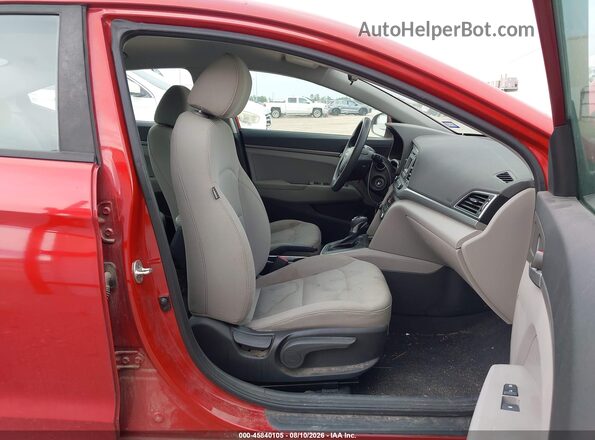5NPD74LF9HH165189 2017 HYUNDAI ELANTRA Red Widok wnętrza z przodu