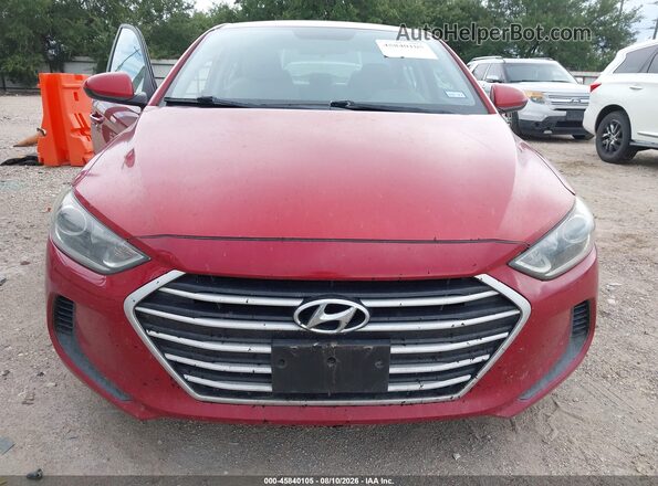 5NPD74LF9HH165189 2017 HYUNDAI ELANTRA Red Widok zestawu wskaźników