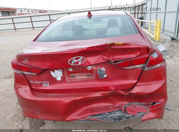 5NPD74LF9HH165189 2017 HYUNDAI ELANTRA Red 