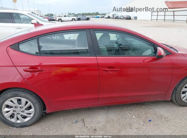 5NPD74LF9HH165189 2017 HYUNDAI ELANTRA Red Widok wnętrza z tyłu