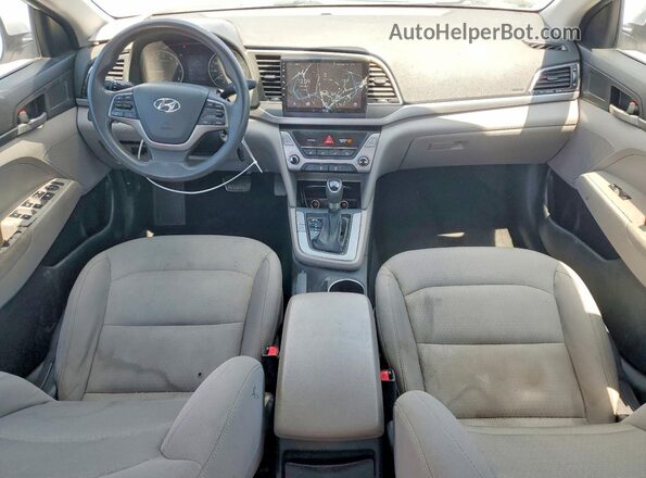 5NPD74LF9HH186155 2017 HYUNDAI ELANTRA White Widok deski rozdzielczej