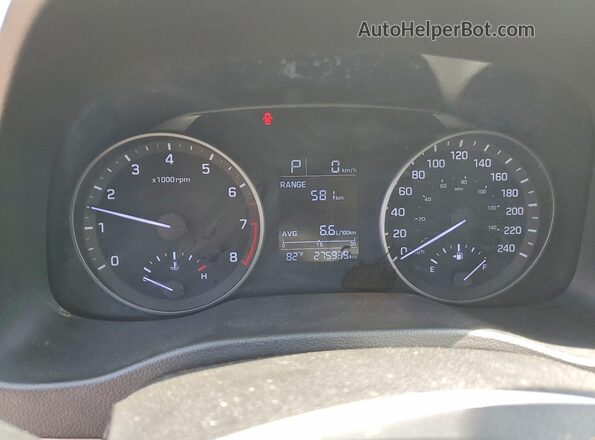 5NPD74LF9JH285368 2018 HYUNDAI ELANTRA Silver Vista del cuadro de instrumentos