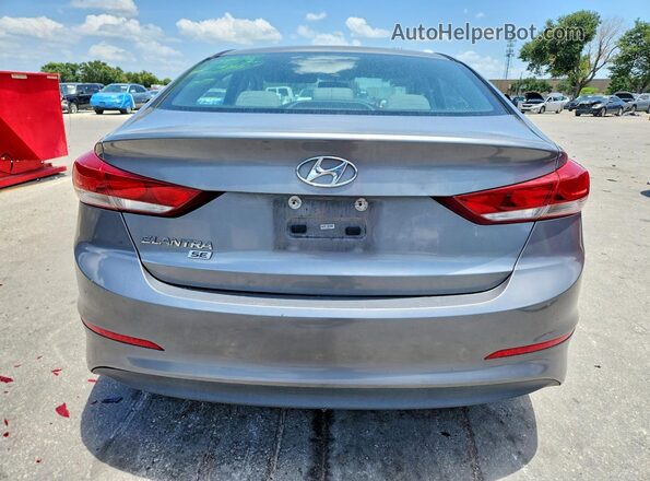 5NPD74LF9JH300340 2018 HYUNDAI ELANTRA Gray Вид ззаду