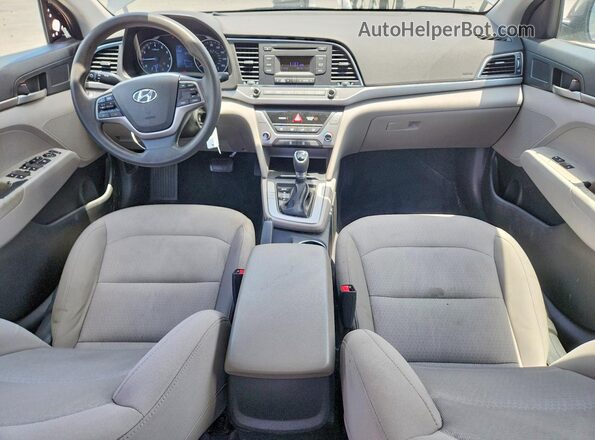 5NPD74LF9JH300340 2018 HYUNDAI ELANTRA Gray Вид панелі приладів