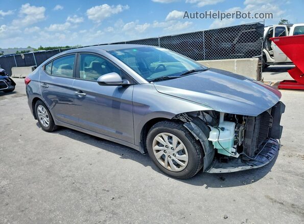 5NPD74LF9JH300340 2018 HYUNDAI ELANTRA Gray Передня права чверть