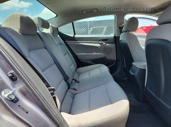 5NPD74LF9JH300340 2018 HYUNDAI ELANTRA Gray Вид задніх сидінь