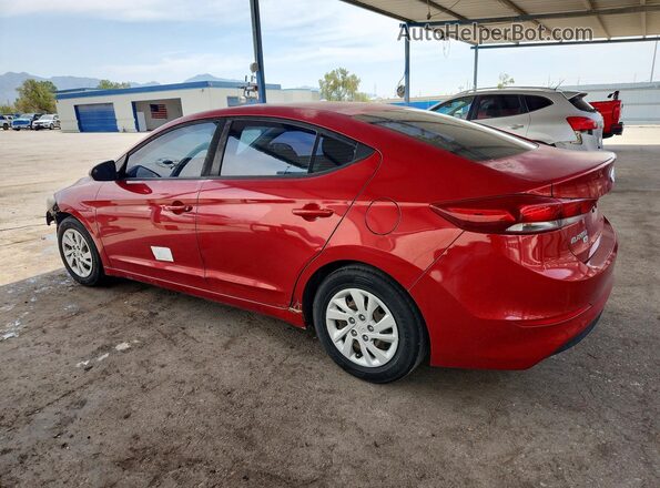 5NPD74LF9JH330583 2018 HYUNDAI ELANTRA Red უკანა მარცხენა