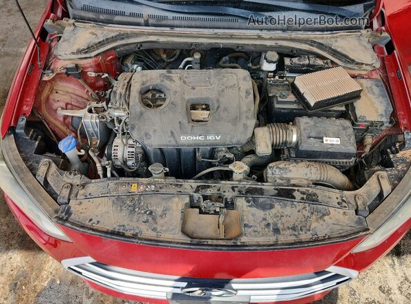 5NPD74LF9JH330583 2018 HYUNDAI ELANTRA Red უკანა სალონის ხედი