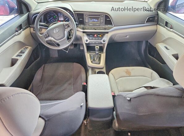 5NPD74LF9JH330583 2018 HYUNDAI ELANTRA Red წინა პანელის ხედი