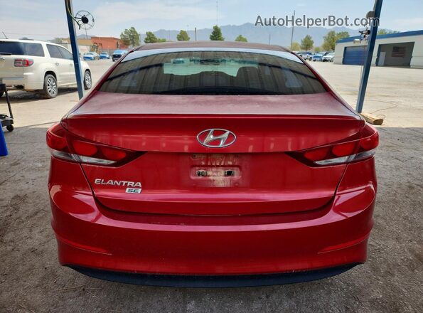 5NPD74LF9JH330583 2018 HYUNDAI ELANTRA Red უკანა ხედი