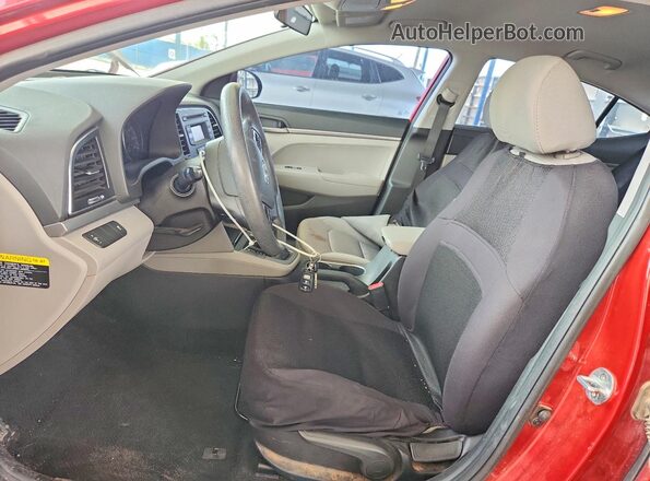 5NPD74LF9JH330583 2018 HYUNDAI ELANTRA Red წინა სალონის ხედი