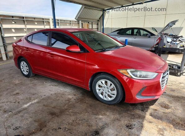5NPD74LF9JH330583 2018 HYUNDAI ELANTRA Red წინა მარჯვენა
