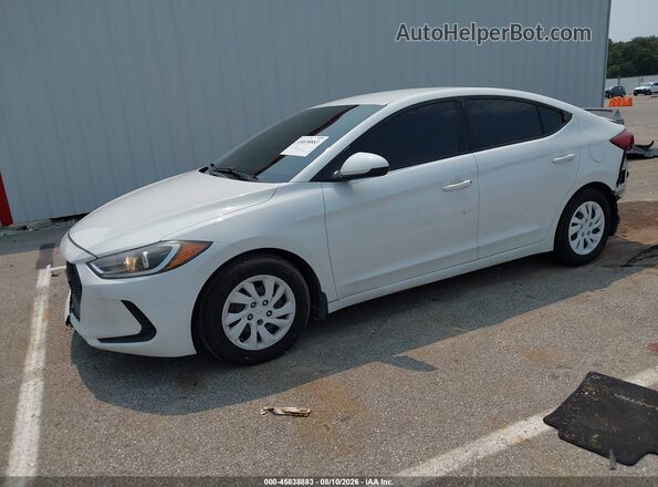5NPD74LF9JH330731 2018 HYUNDAI ELANTRA White Առջևի ձախ երեք քառորդ տեսարան