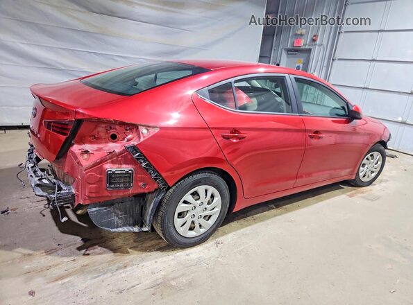 5NPD74LF9KH425095 2019 HYUNDAI ELANTRA Red Задня права чверть