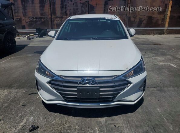 5NPD74LF9KH428997 2019 HYUNDAI ELANTRA White წინა ხედი