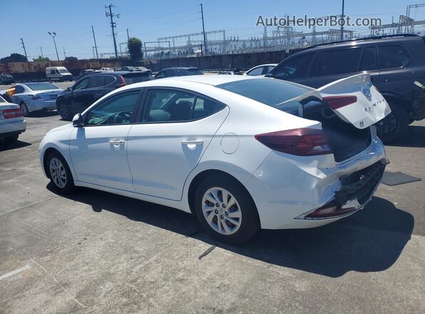 5NPD74LF9KH428997 2019 HYUNDAI ELANTRA White უკანა მარცხენა