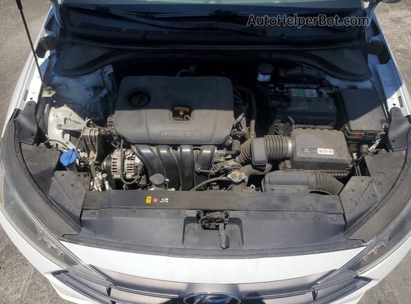 5NPD74LF9KH428997 2019 HYUNDAI ELANTRA White უკანა სალონის ხედი