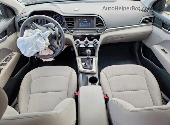 5NPD74LF9KH437800 2019 HYUNDAI ELANTRA Black Вид панелі приладів