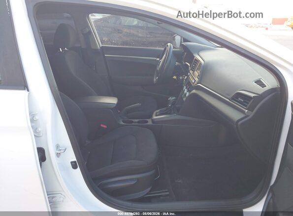 5NPD74LF9KH461448 2019 HYUNDAI ELANTRA White Widok wnętrza z przodu