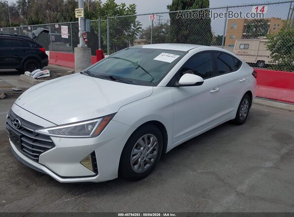 5NPD74LF9KH461448 2019 HYUNDAI ELANTRA White Widok z przodu