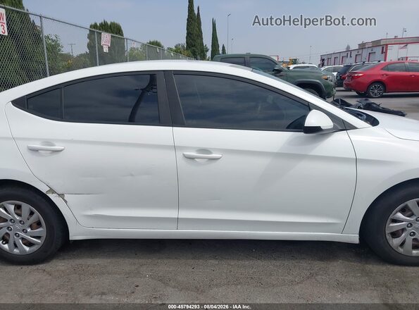 5NPD74LF9KH461448 2019 HYUNDAI ELANTRA White Widok zestawu wskaźników