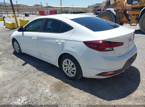 5NPD74LF9KH478797 2019 HYUNDAI ELANTRA White Հետևի ձախ